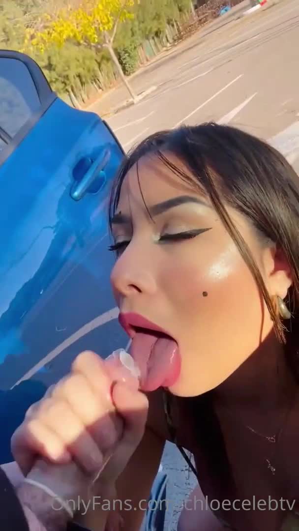 Chloecelebtv fucking onlyfans hot ass latina rides dick in car